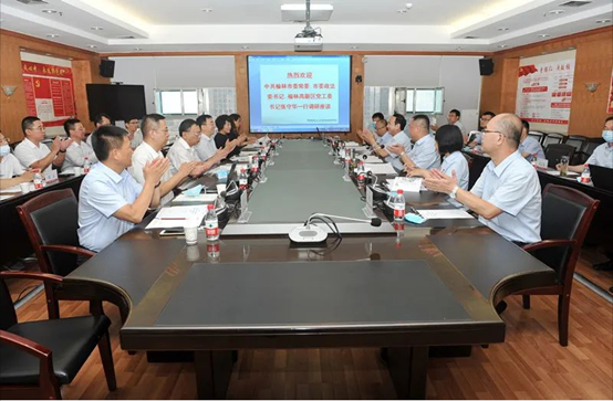 榆林市政法委书记、榆林高新区党工委书记张守华一行深入jdb电子游戏考察调研